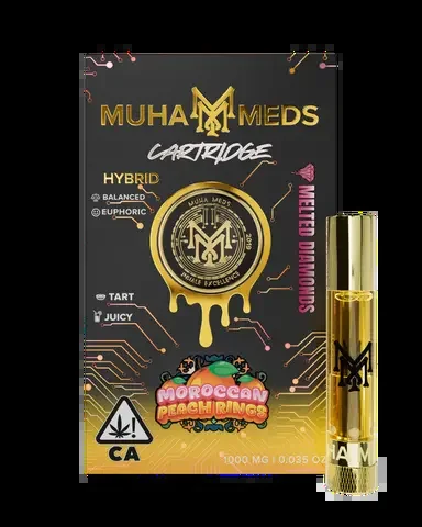 Moroccan Peach Rings Melted Diamonds Cartridge 1g